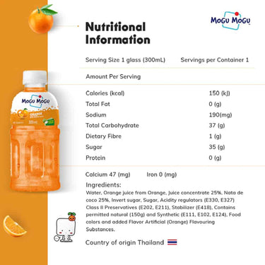 MOGU MOGU-Orange Juice-320ml
